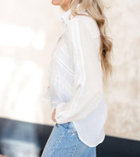 LOVESTITCH Winter Silence Top in white - women's shirt - view 5