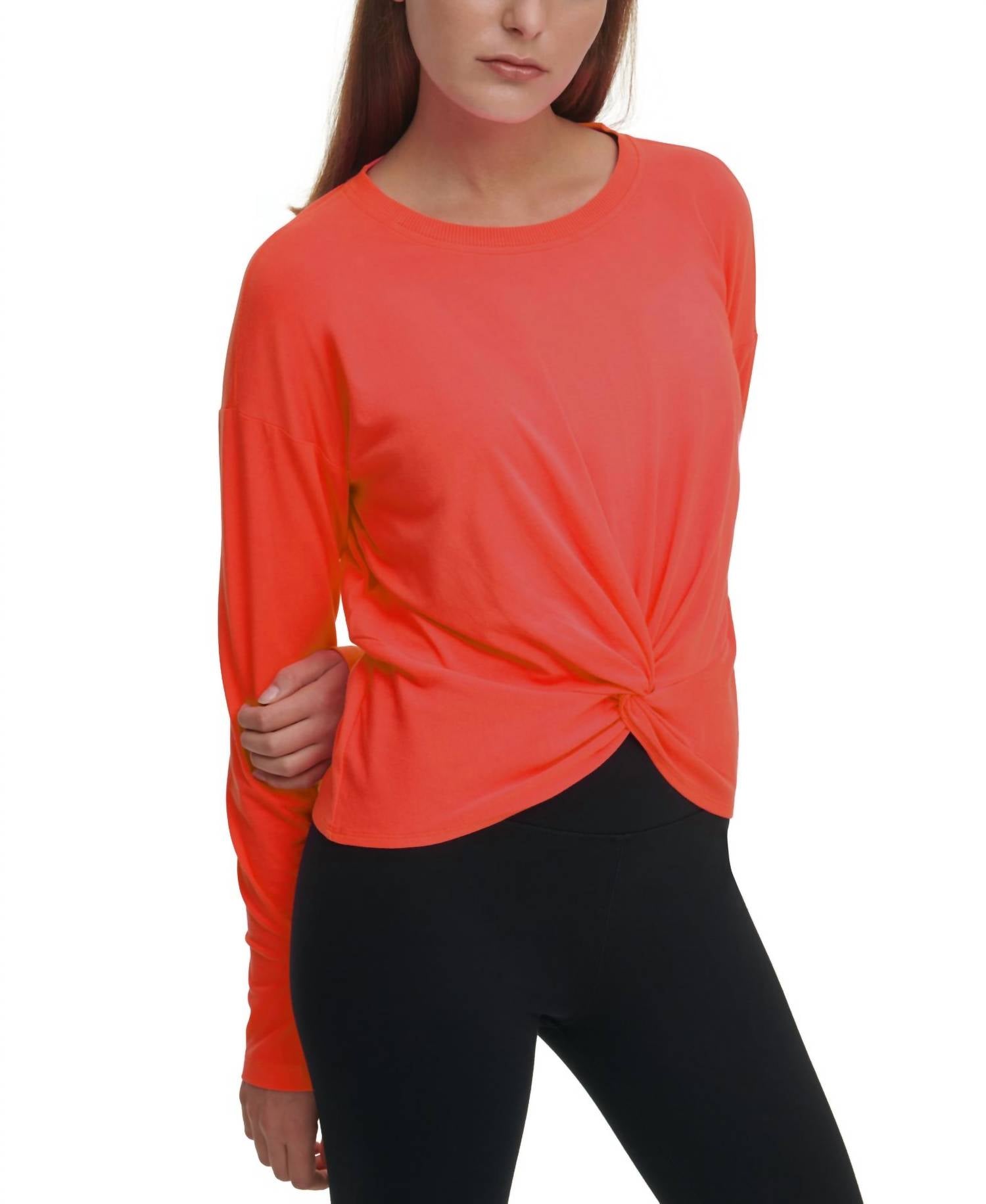Dkny - Activewear Sport Twist-Front Top