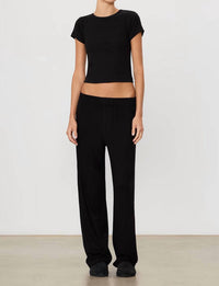 Eterne Lounge Relaxed Pant in black - women's pants