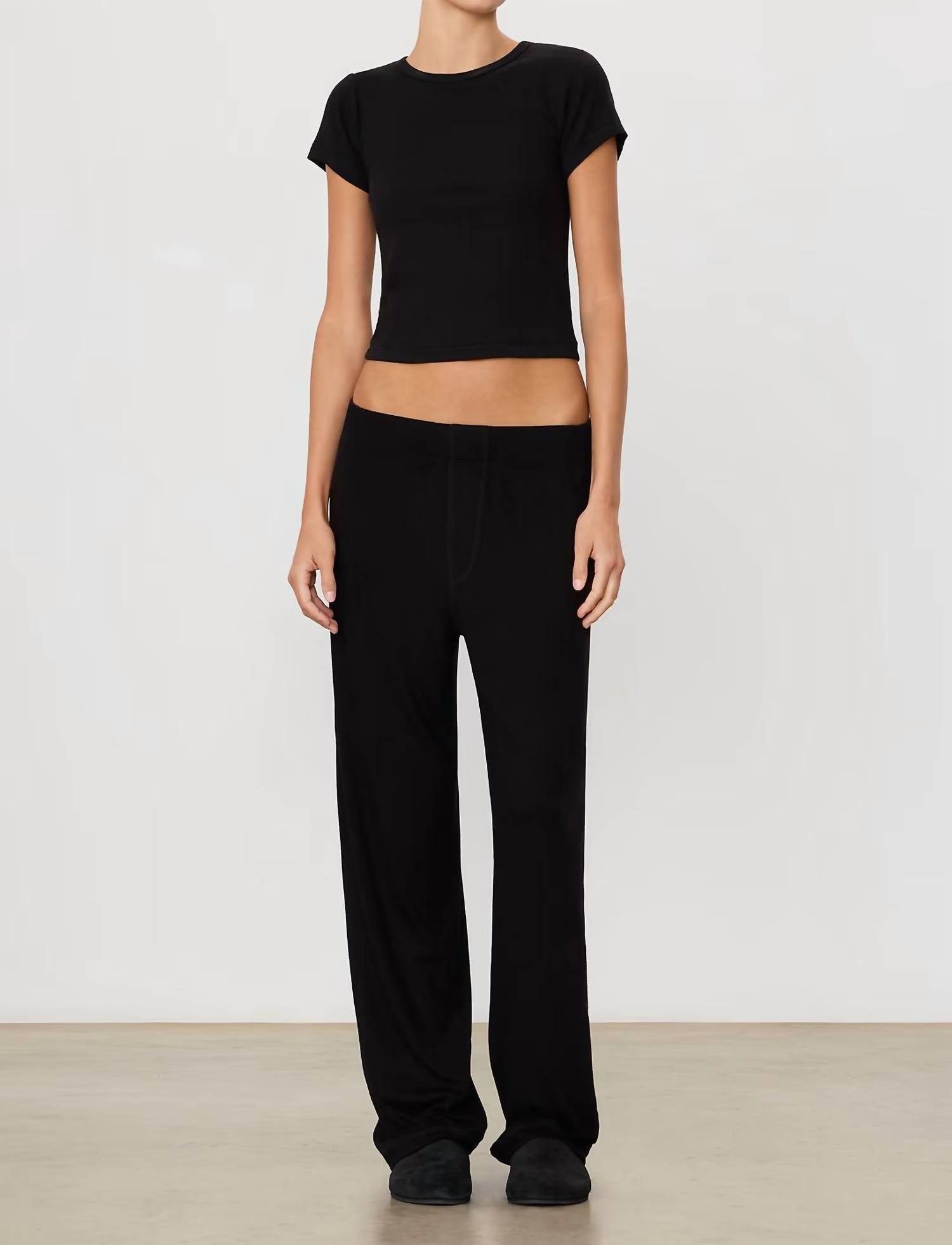 Eterne Lounge Relaxed Pant in black - women's pants