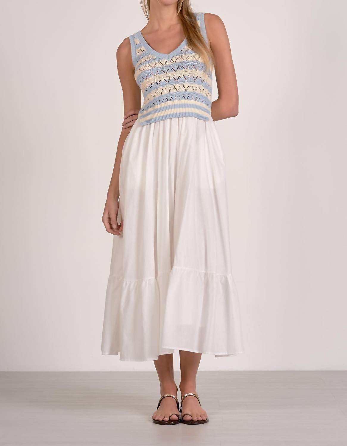 Elan - Sienna Sleeveless Midi Dress
