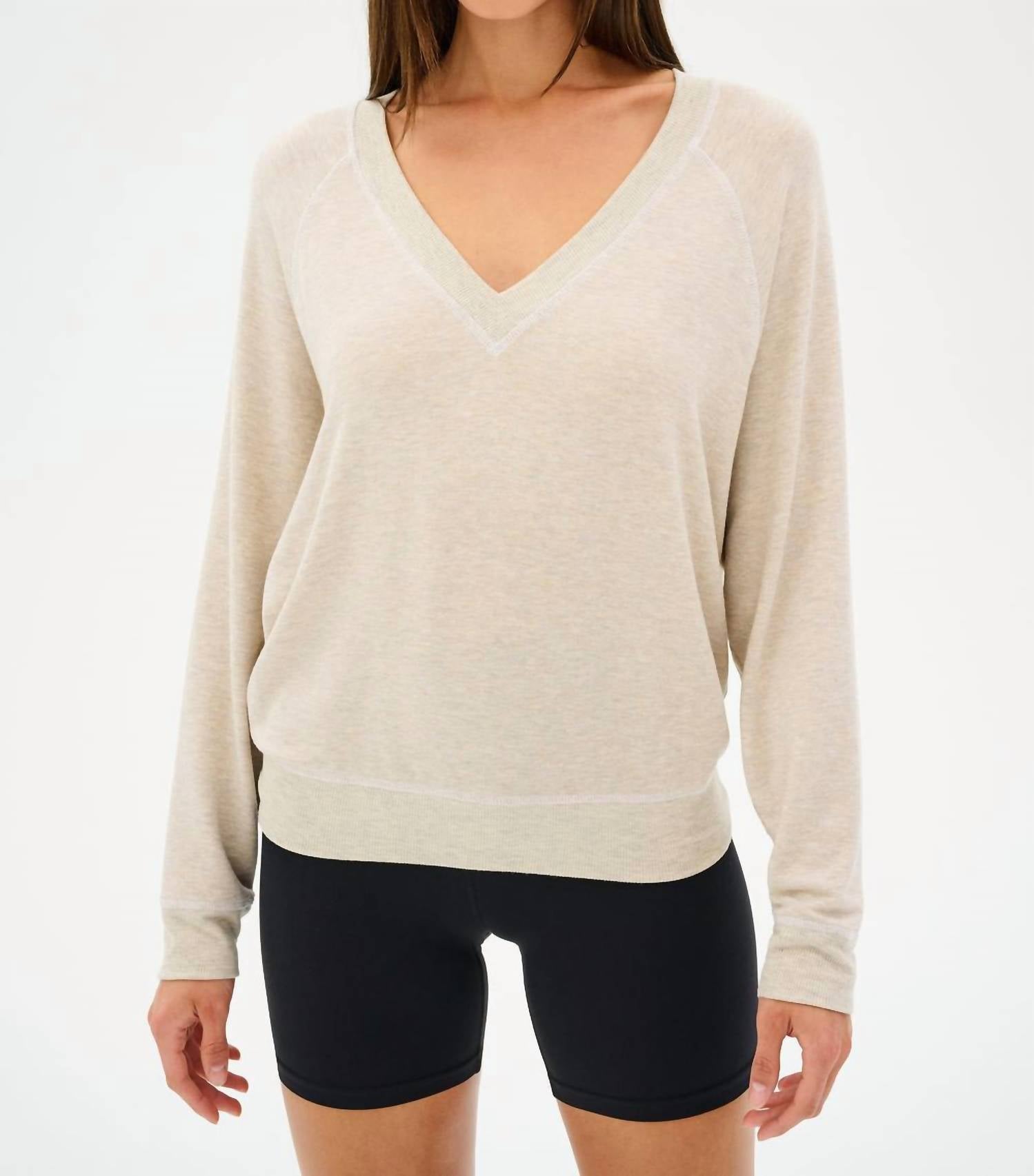Splits59 - Bennie Fleece V-neck Sweatshirt