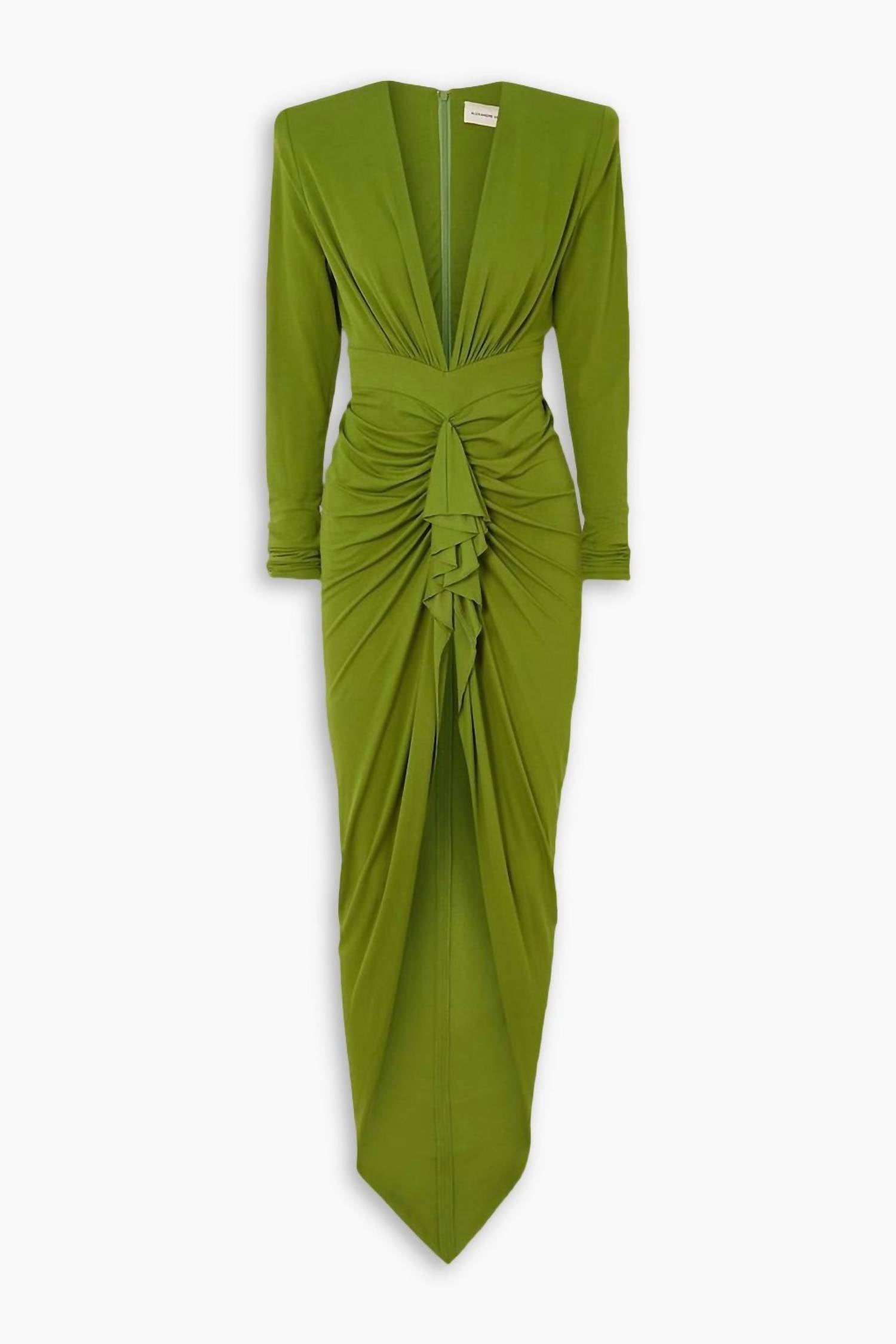 Alexandre Vauthier - Ruched Stretch-crepe Maxi Dress