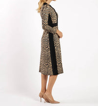 JUDE CONNALLY Zelda V-neck Dress in gold foil - women's dress - alternate view