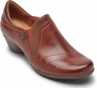 Cobb Hill Women's Laurel Slip On in tan - women's heels - detail view