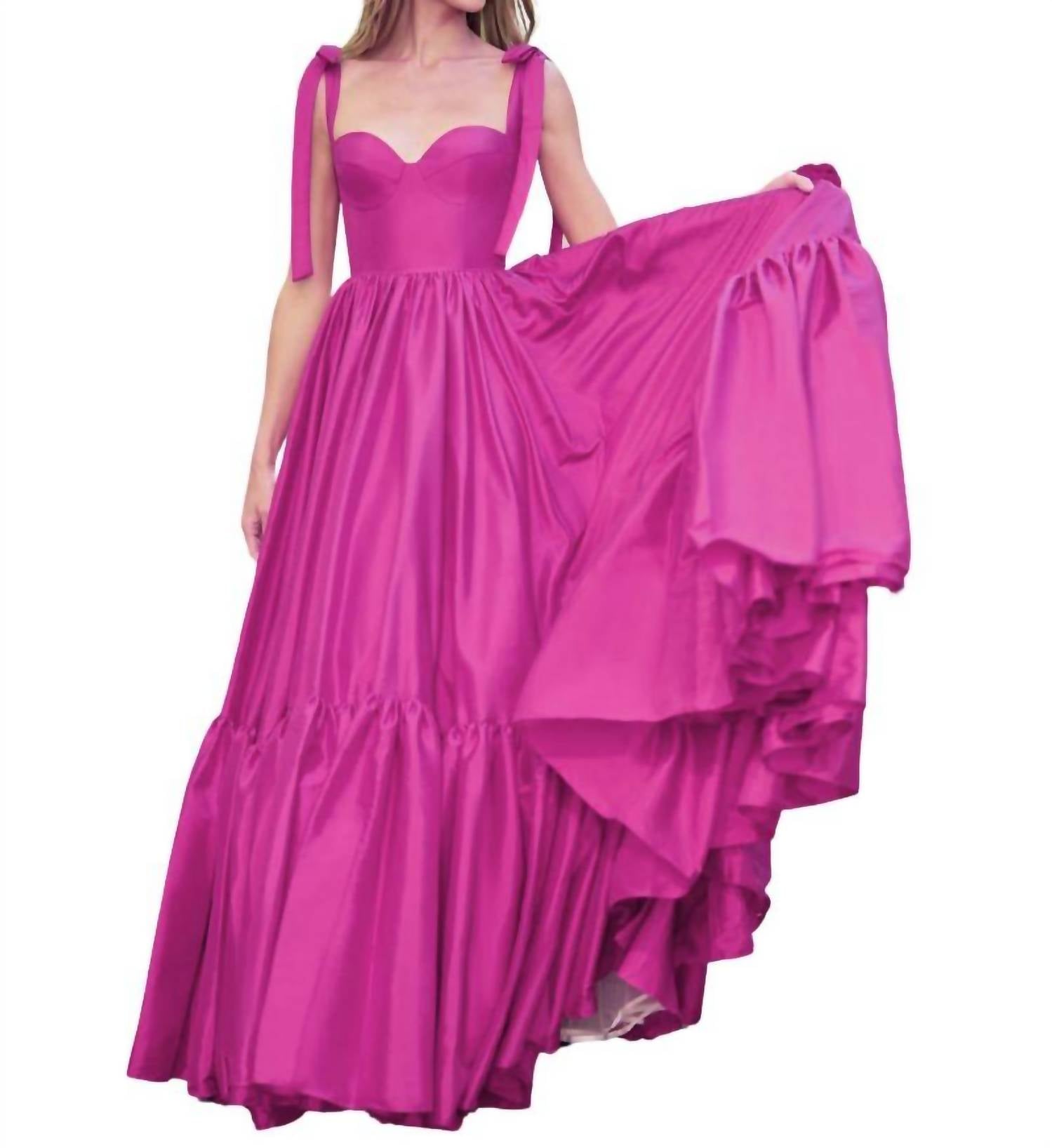 Sherri Hill - Sweetheart Tie-Strap Ball Gown