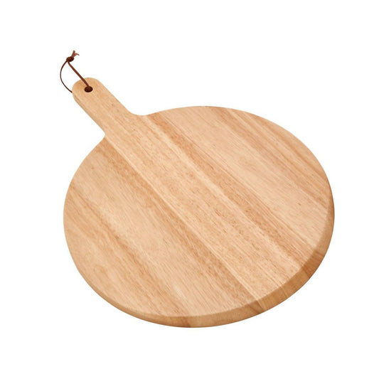 Creative Gifts International - Rubberwood Pizza Board with Handle