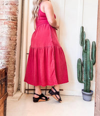 Tribal - Sleeveless Midi Dress