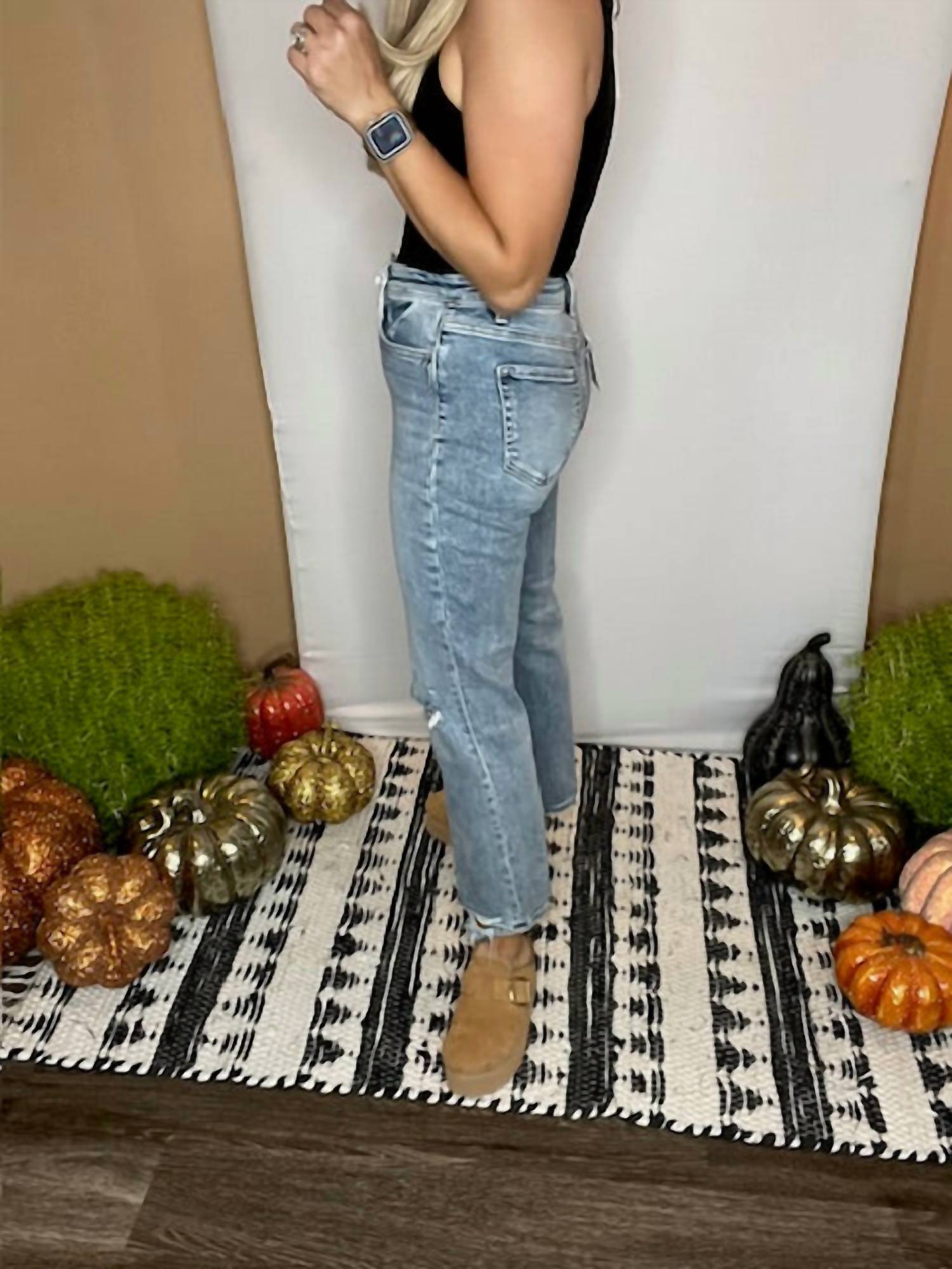 Flying Monkey - High Rise Distressed Straight Jeans