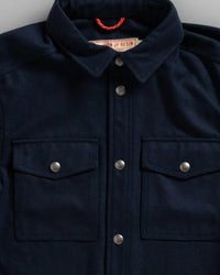 Iron & Resin Men's Reef Shirt in navy - men's shirt - detail view