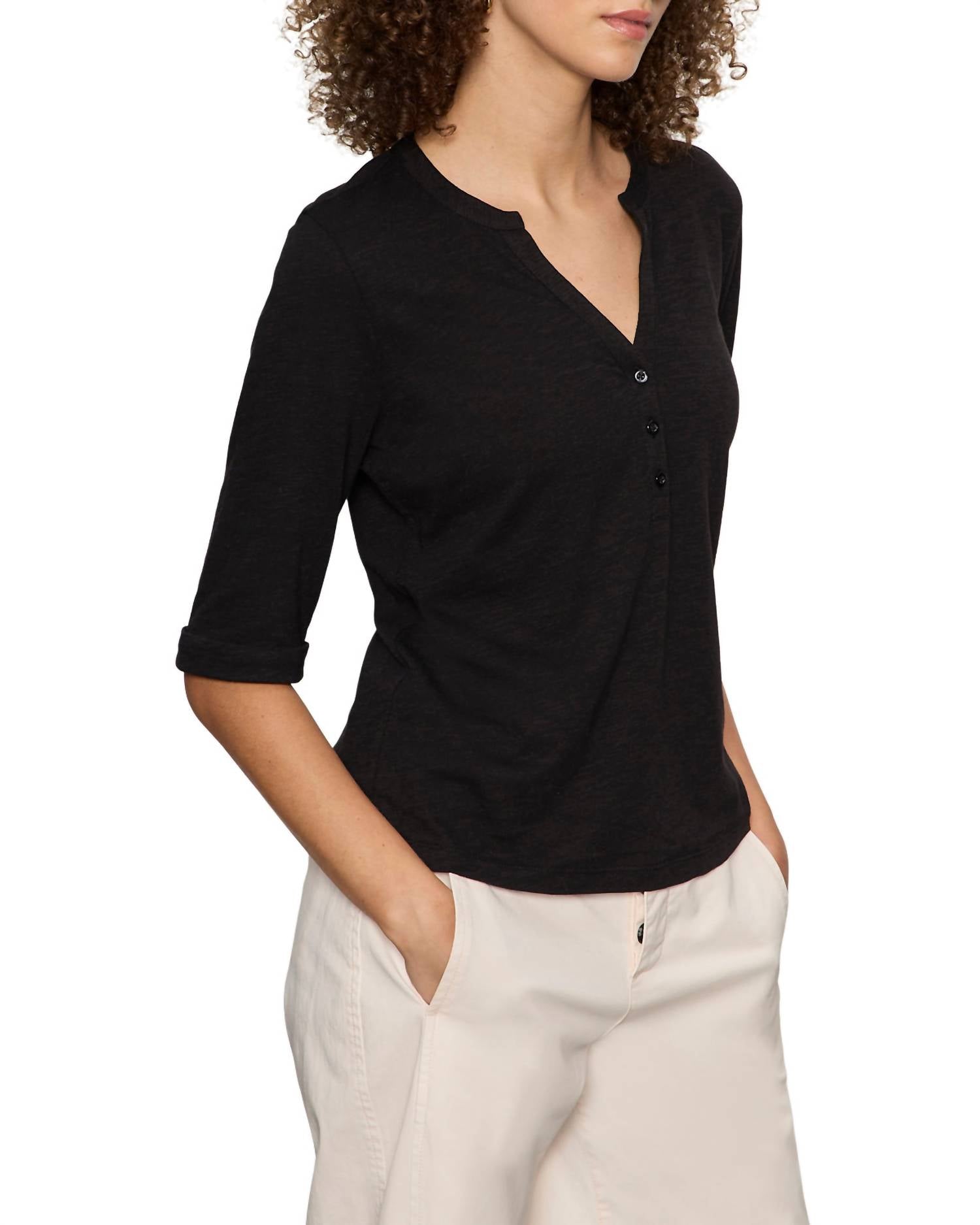 Sanctuary - Rolled Sleeve Tee Top