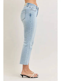 Judy Blue - Mr. Kick Flare With Raw Hem Jeans