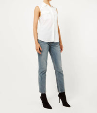 Equipment - Sleeveless Slim Signature Silk Top