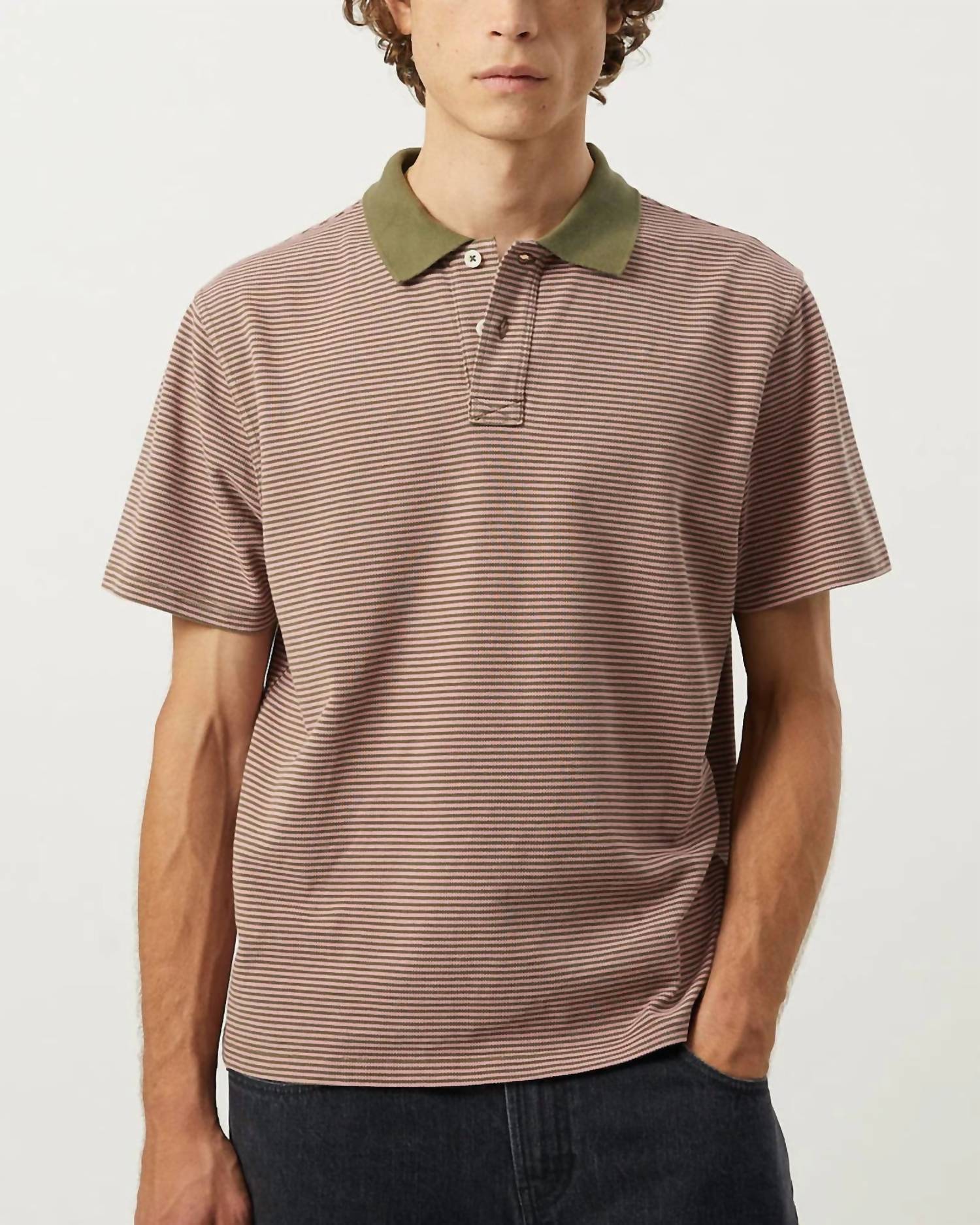 Corridor - Stripe Pique Polo