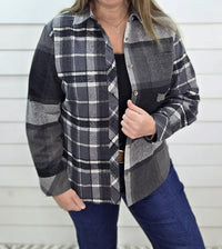 Keren Hart - Plaid Contrast Flannel Shirt