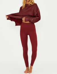 Beach Riot - Merlot Piper Shine Legging