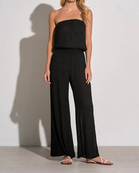Elan - Strapless Wide Leg Jumpsuit