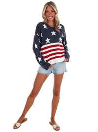 Le Lis - Made In America Flag Sweater