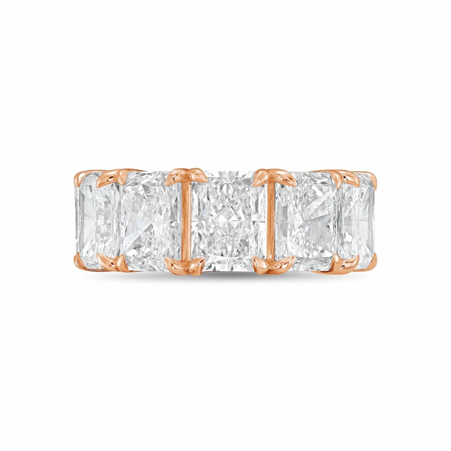 Diana M Jewels - Women's Radiant Lab-Grown Diamond Eternity Band (5.00 Ct) - Statement