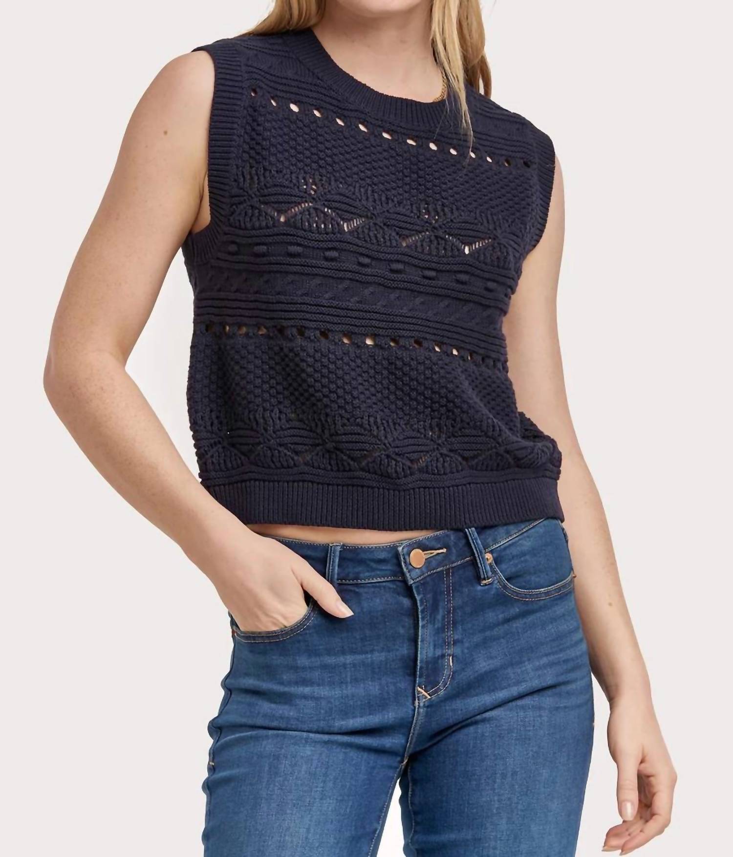 Dear John Denim - Kaela Crew Neck Sleeveless Sweater