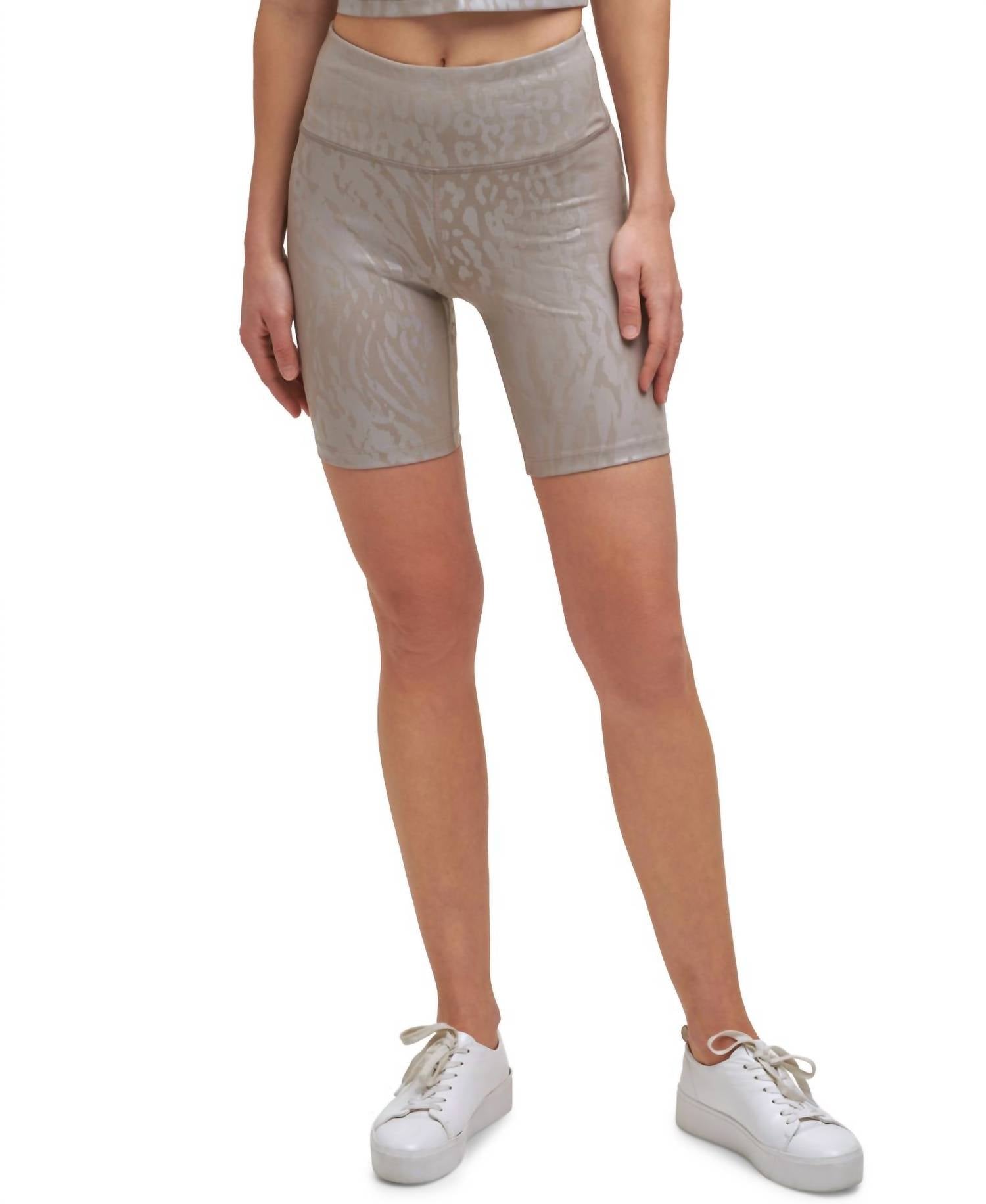 Calvin Klein - Performance Printed High-Waist Bike Shorts