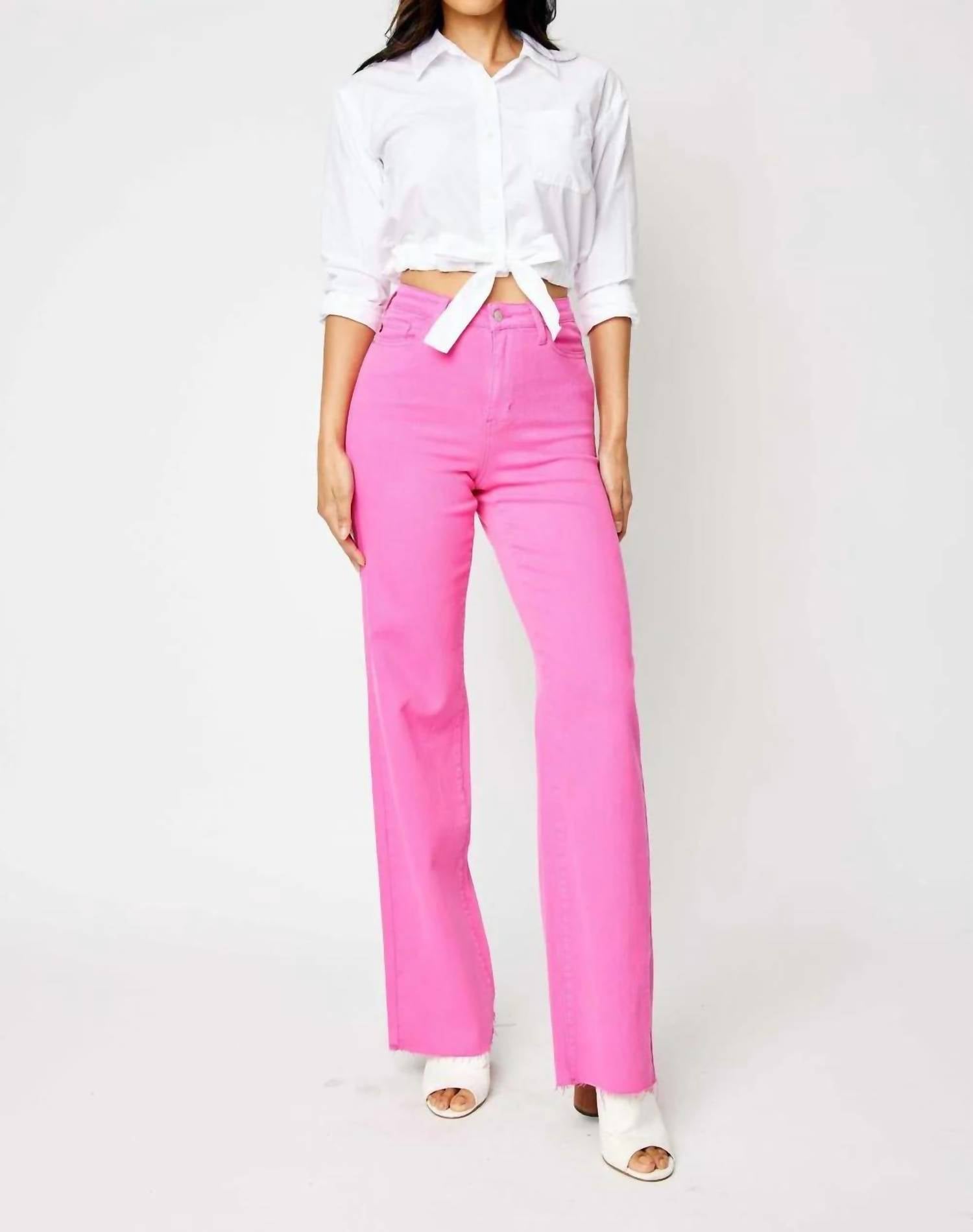Judy Blue - High Waist Garment Dyed 90's Straight Jeans