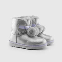 Ugg - Girl's Gita Metallic Pom-pom Boots