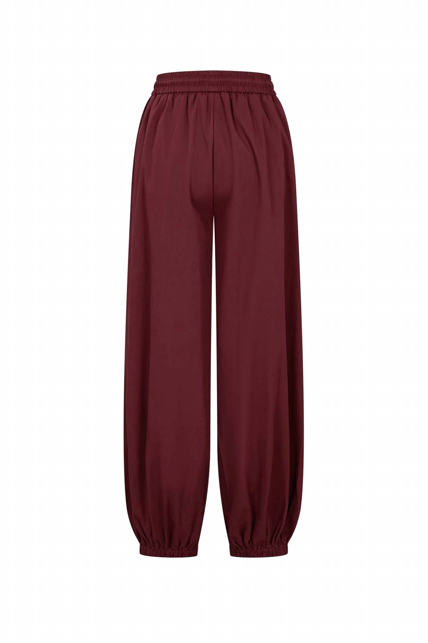 Rivir - Women's Balloon Pants With Piping Detail