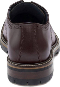 JOHNSTON & MURPHY Men's Cody Plain Toe Shoe in mahogany - men's loafer - alternate view