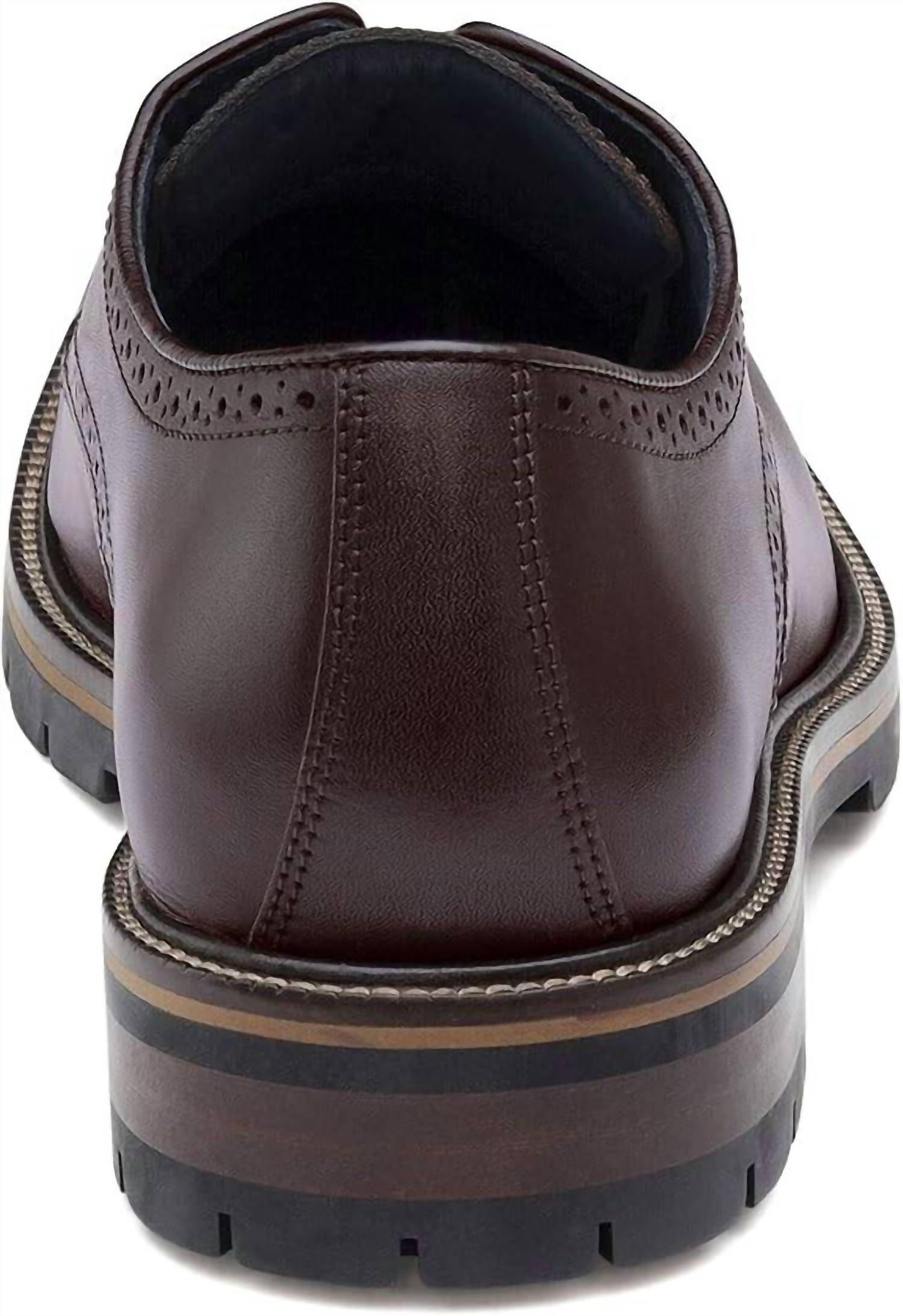 JOHNSTON & MURPHY Men's Cody Plain Toe Shoe in mahogany - men's loafer - alternate view