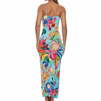 Luli Fama - Ocean's Kiss Ruched Front Tank Maxi Dress