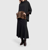 ALEMBIKA Urban Muff Pullover Top in black - women's top - view 5
