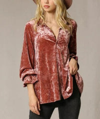 By Together - Collared Tunic Button Down Top