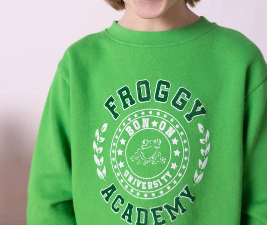 Bonton - Froggy Academy Fleece Sweatshirt