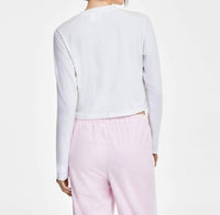 Adidas - Y2k Glam Embellished Logo Cropped T-shirt