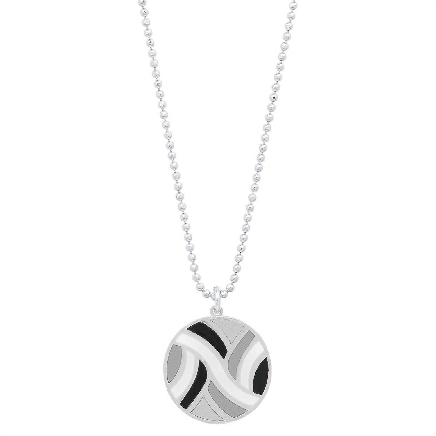 Jessica Elliot - Women's Large Round Enameled "Swirl" Pendant Necklace