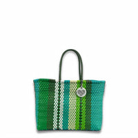 Maria Victoria - Women's Handwoven Recycled Plastic Small Tote Bag
