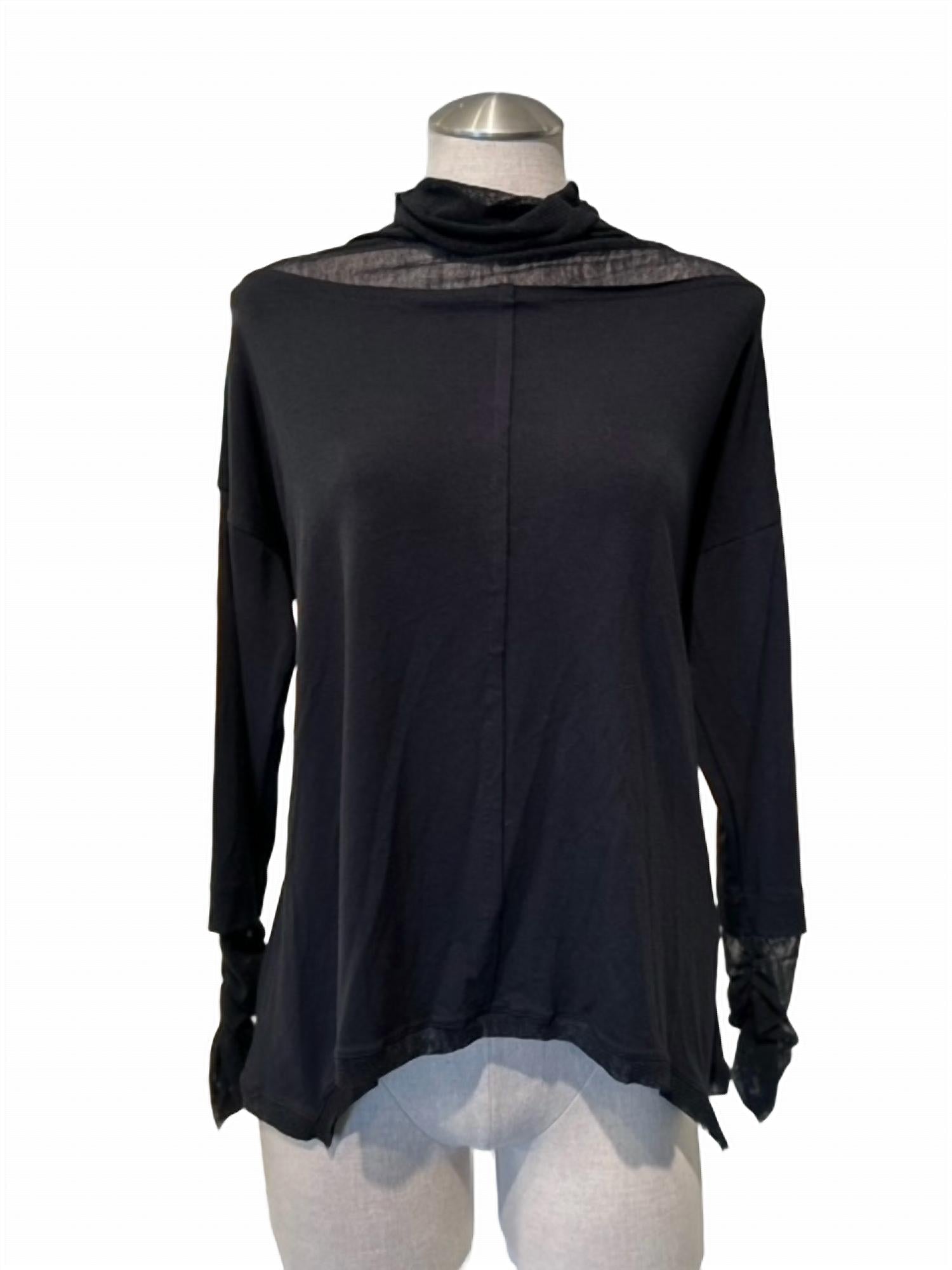 GASOLINE RUCHED SLEEVE TOP