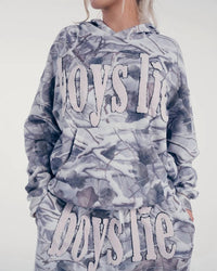 Boys Lie - Racer Patched Graphic Hoodie