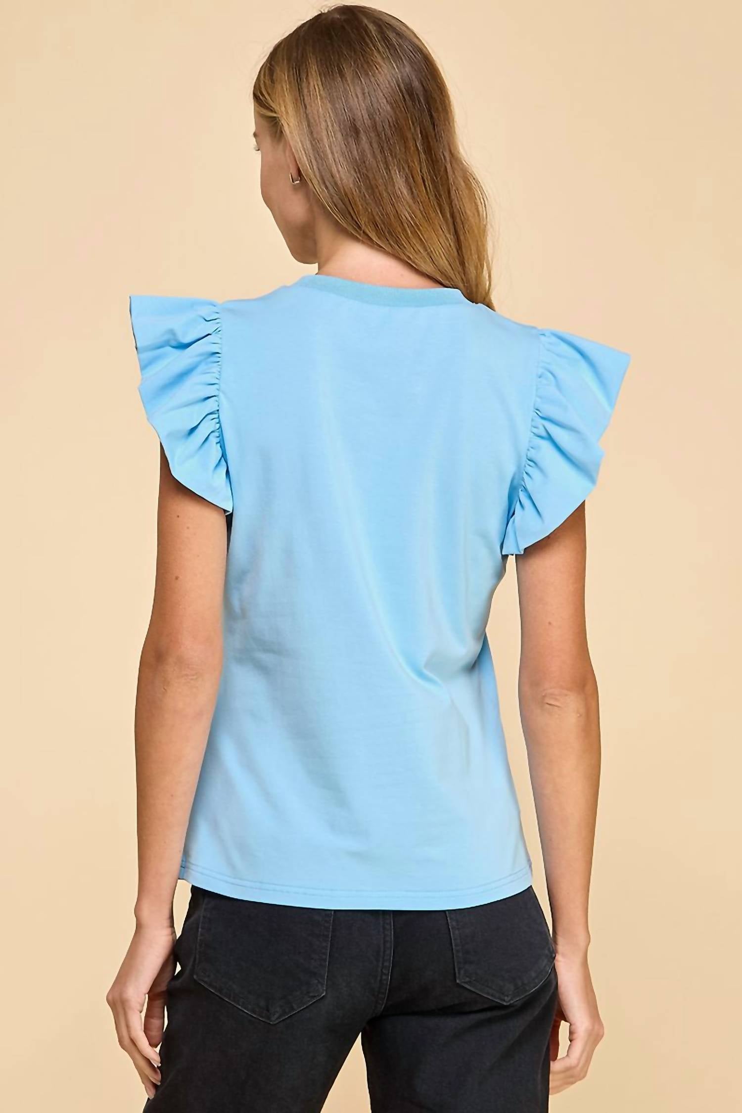 Tcec - Laurie Flutter Sleeve Top