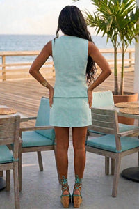 Milk & Honey - Karla Bow Detail Vest & Skort Set