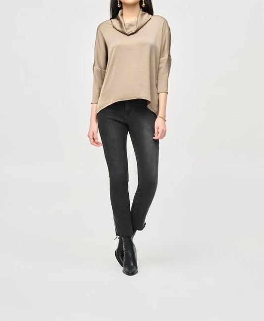 Joseph Ribkoff - Satin Cowl Collar Top
