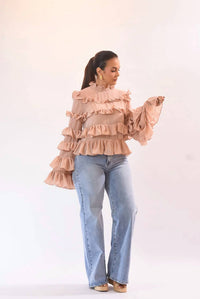 Beulahstyle - Sheer Ruffle Blouse
