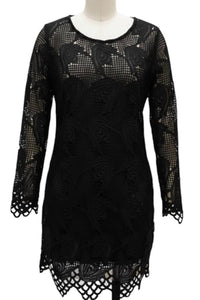 Michael K - Women's Glam Lace Mini Dress