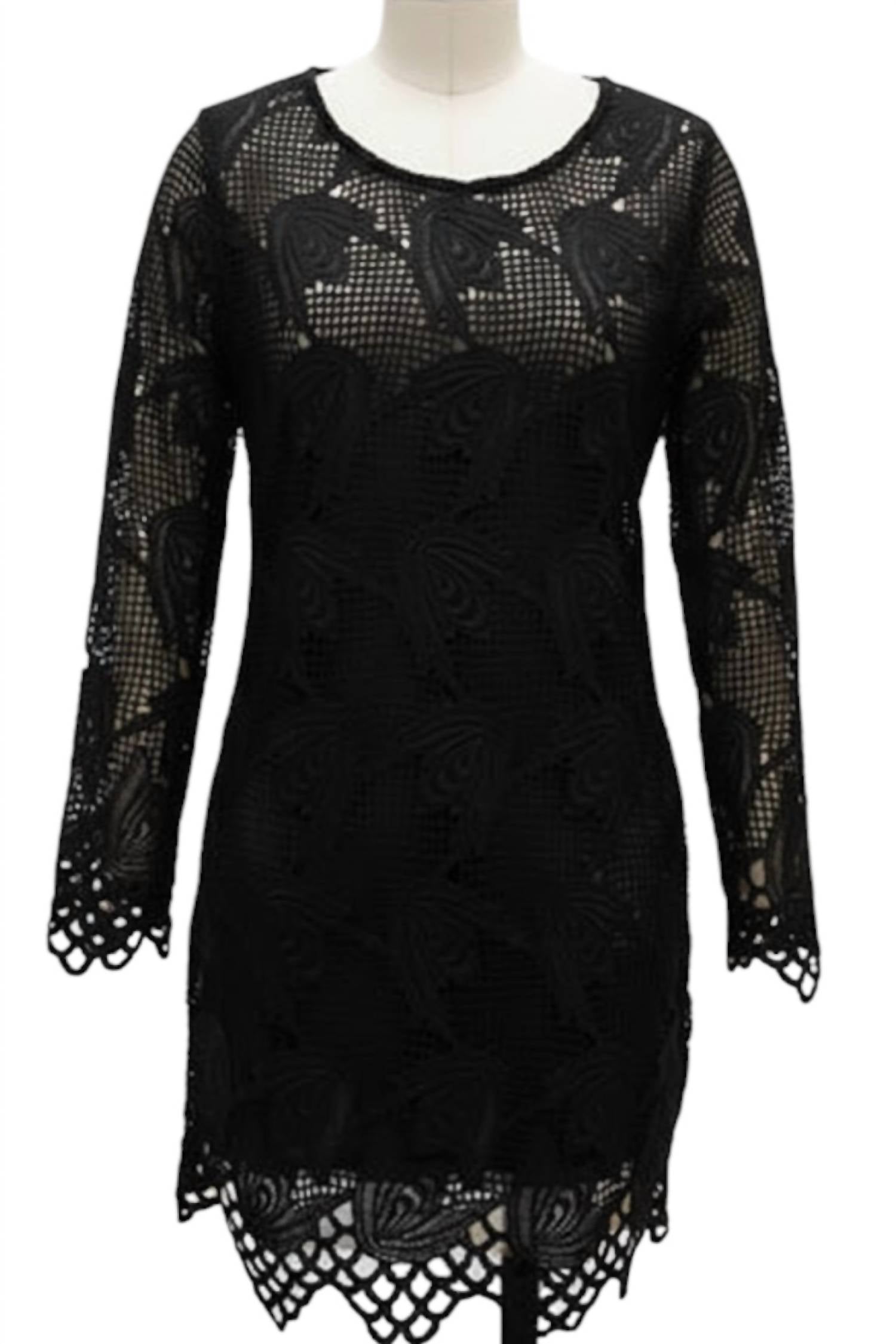 Michael K - Women's Glam Lace Mini Dress