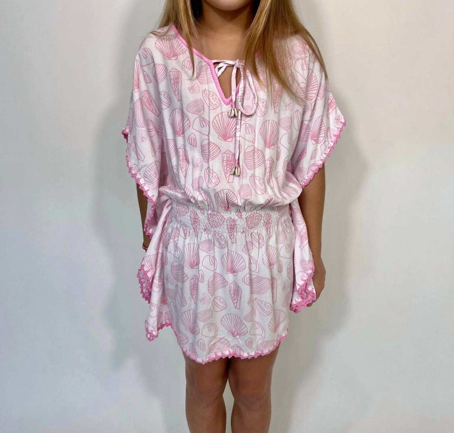 SKEMO Girls' Crystal Code Butterfly Dress in pink - kids' dress