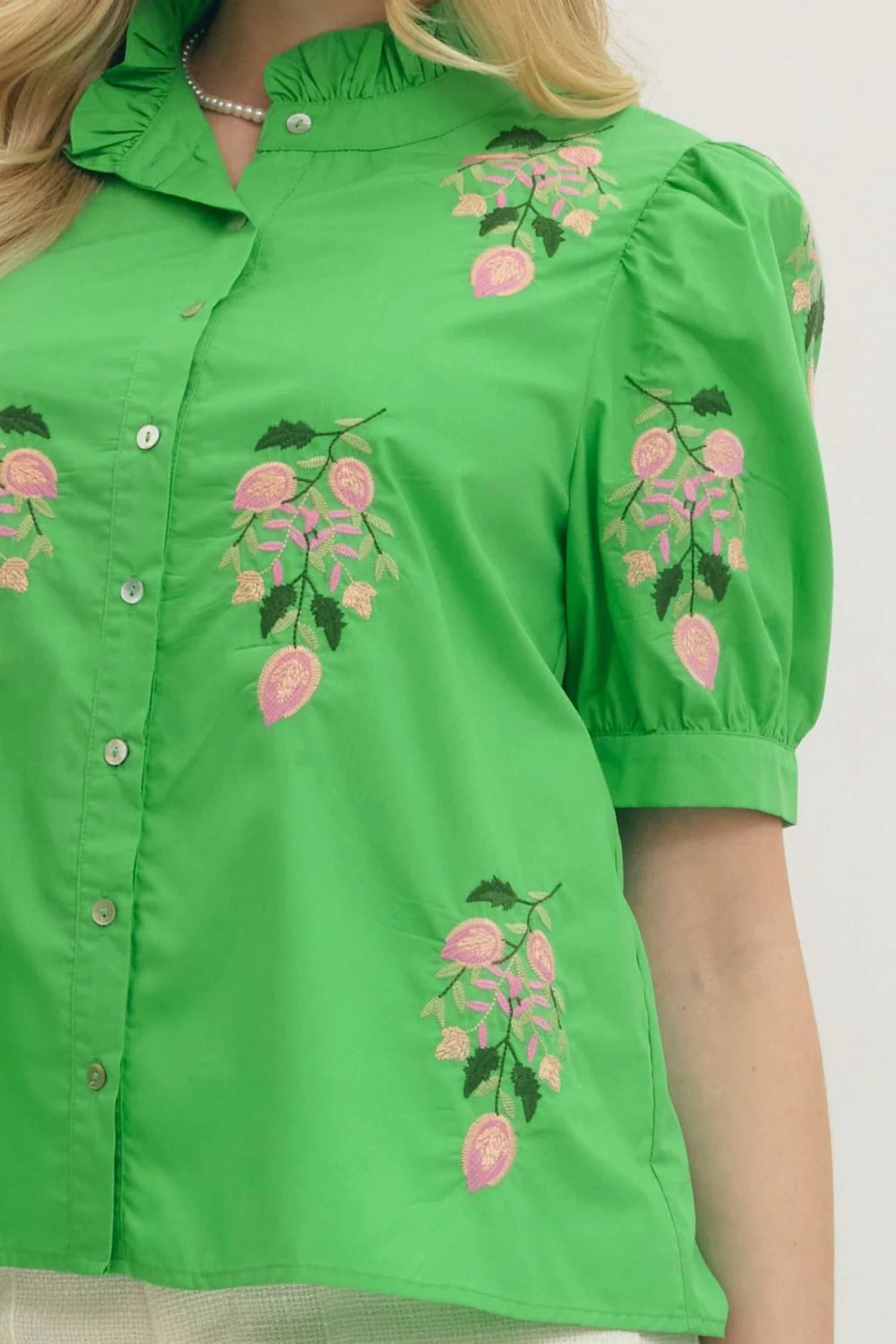 Entro - Puff Sleeve Top