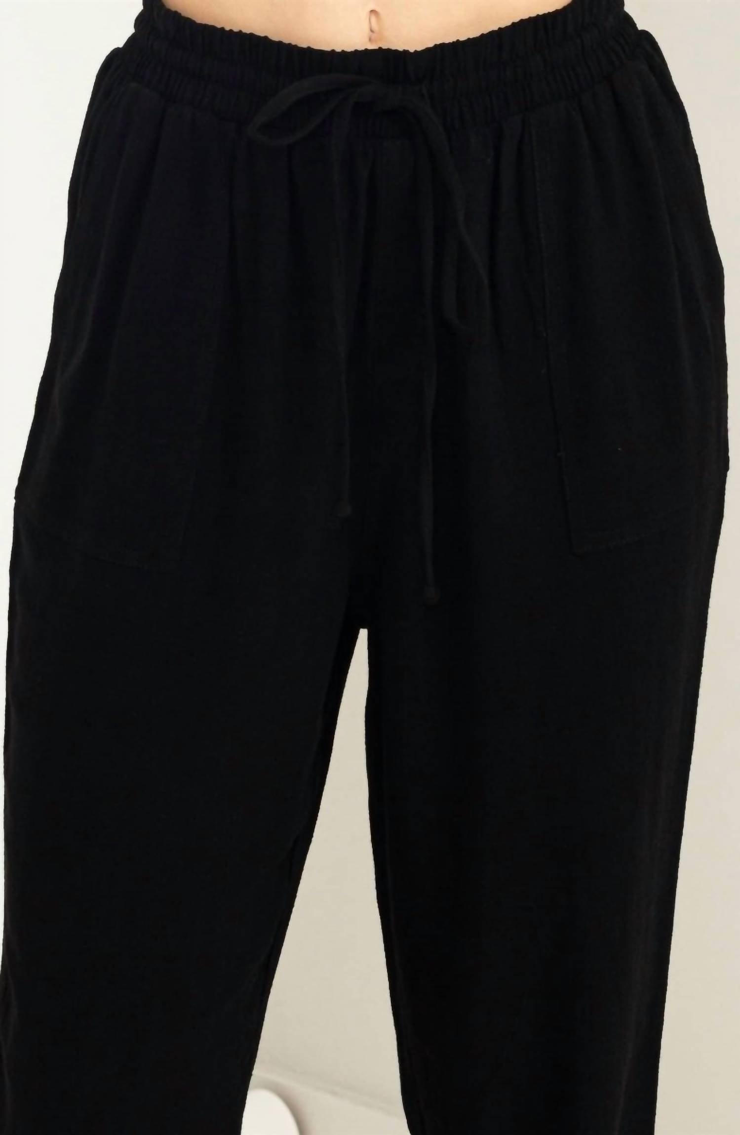 Hyfve - Anytime Linen Drawstring Jogger Pants