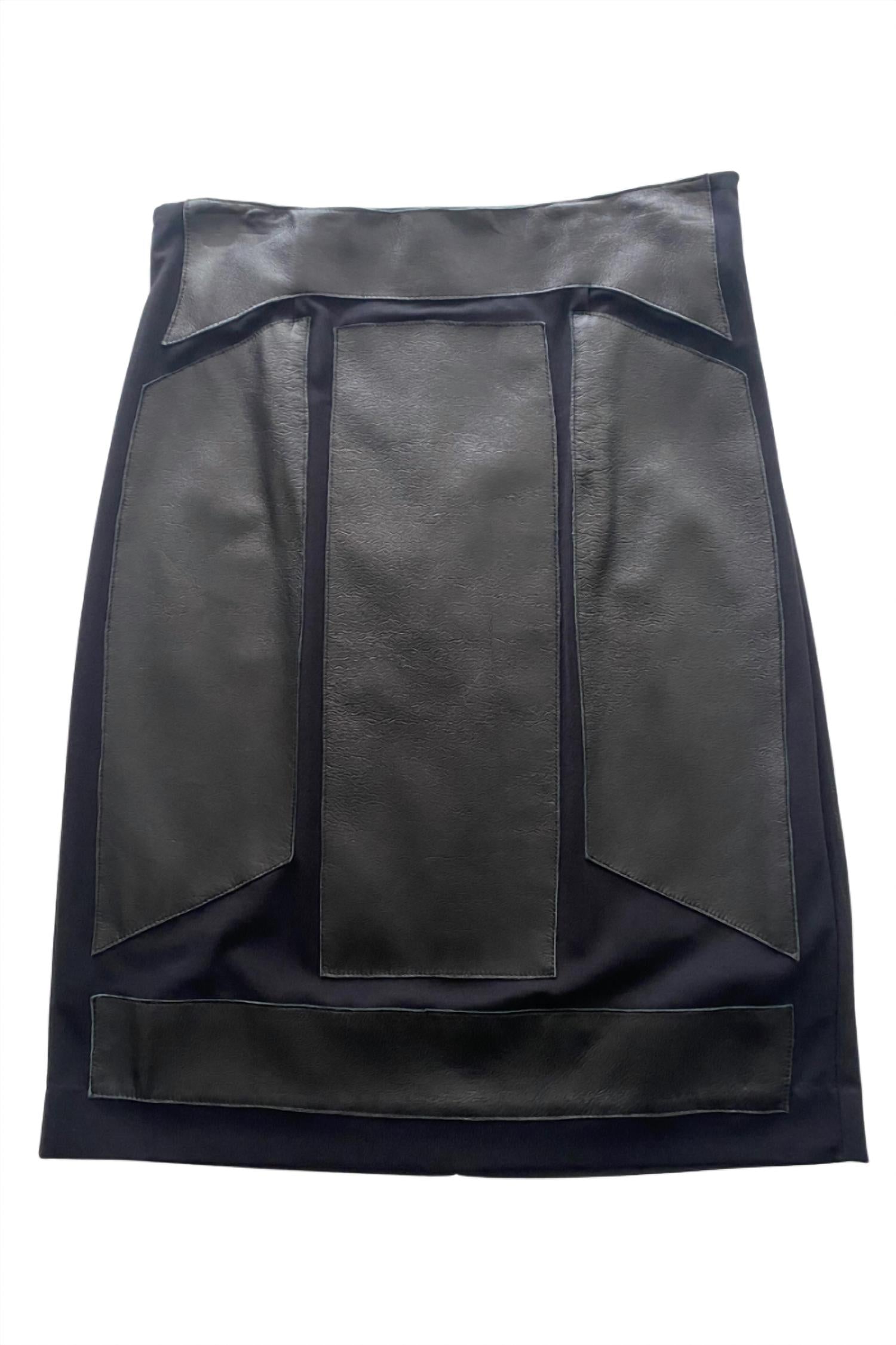 Nicole Miller - Women's Leather Skirt