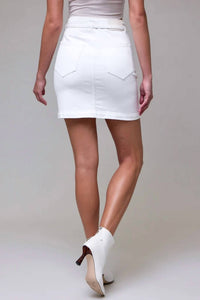Hidden - Peyton High Rise Tie Mini Skirt